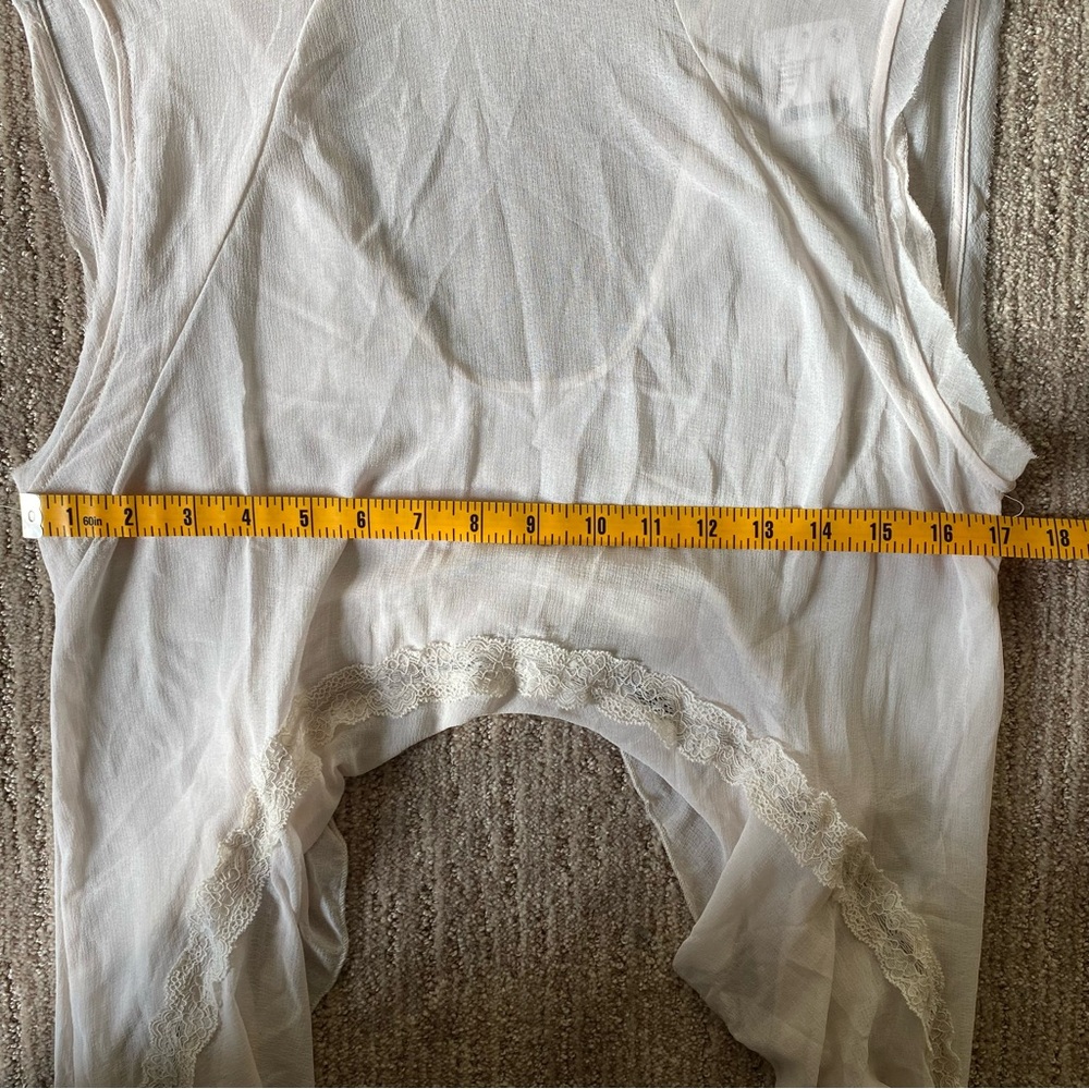 Free People Intimately Sheer Lace Ruffle Top - Picture 8 of 9